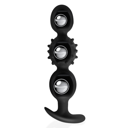 Maparon Anal Beads Bead Built -in anal plug anchor shaped pedestal Silicon Black available for going out