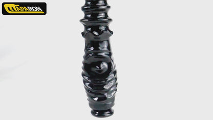 Plug anal MAPARON, inégal, forme filetée, avec ventouse, 9,3 cm x 41,5 cm